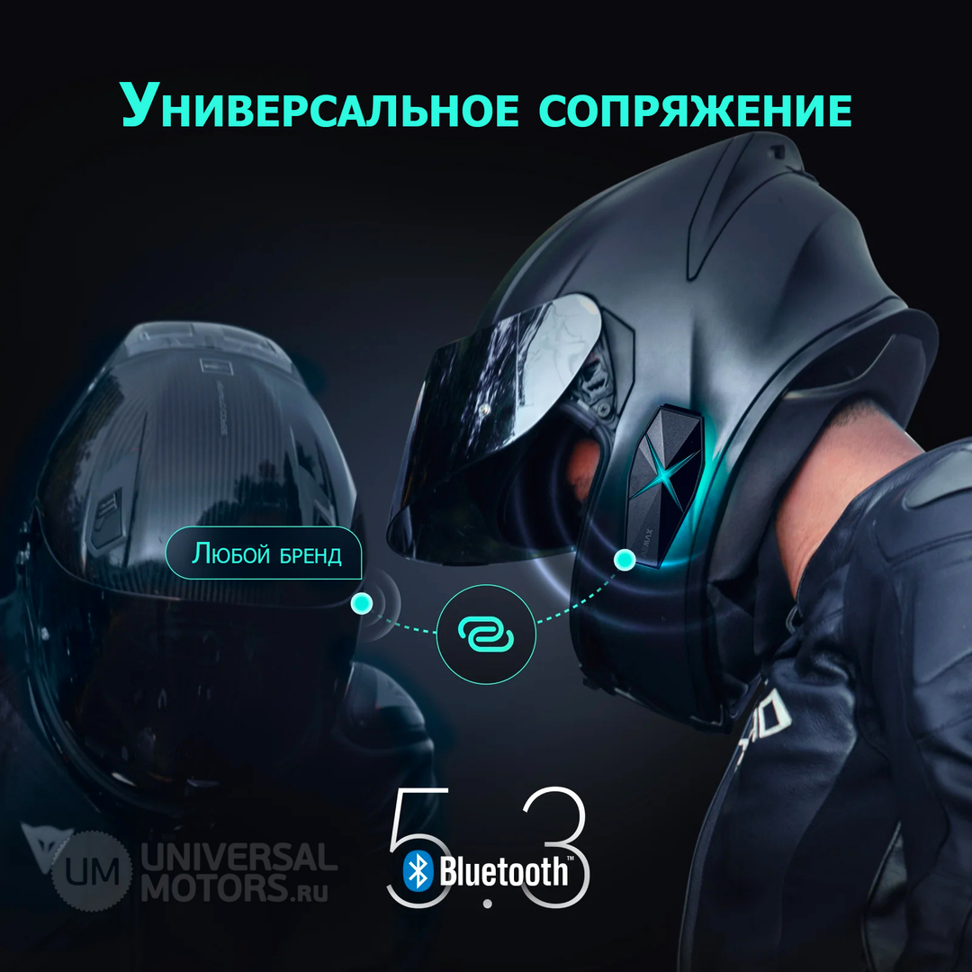 Мотогарнитура ASMAX F1 PRO Blue