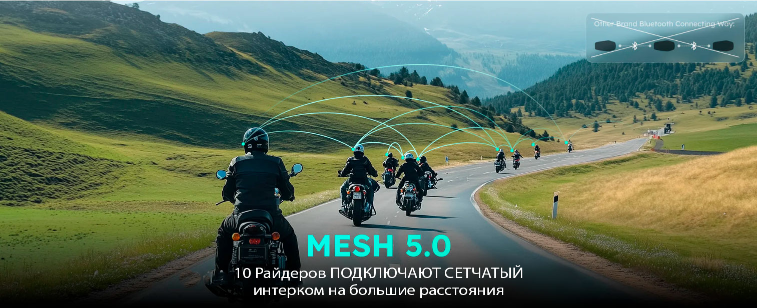 Оставайтесь на связи с Mesh для бесперебойной, устойчивой и сверхнадёжной связи на больших расстояниях!