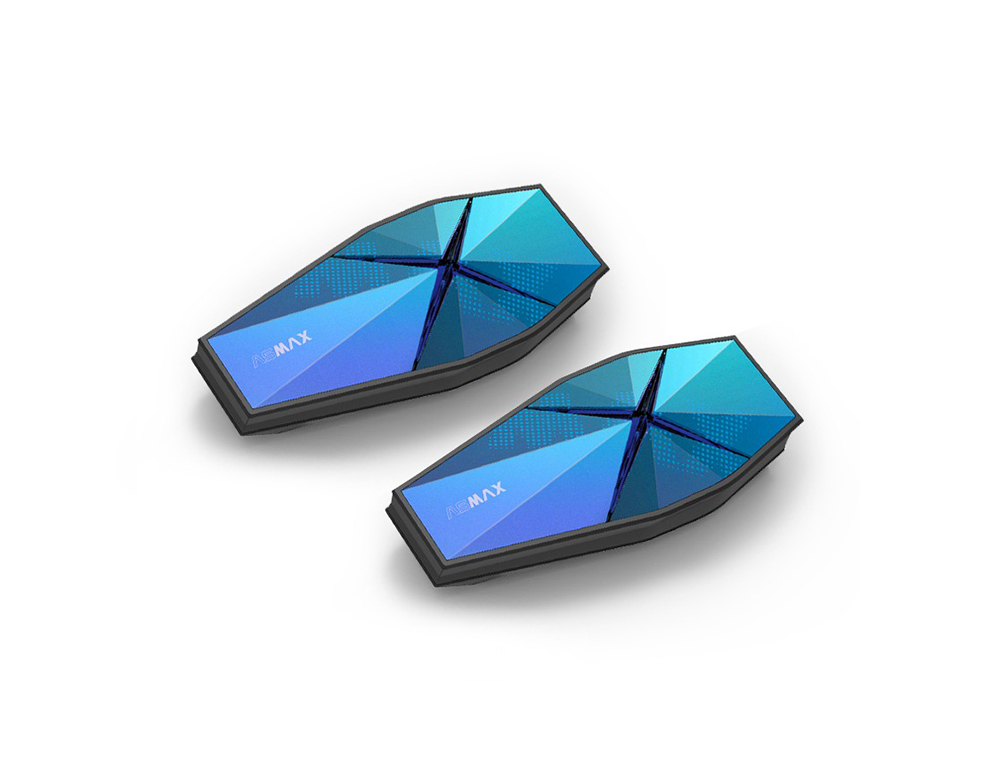 Мотогарнитура ASMAX F1 PRO Blue DUO